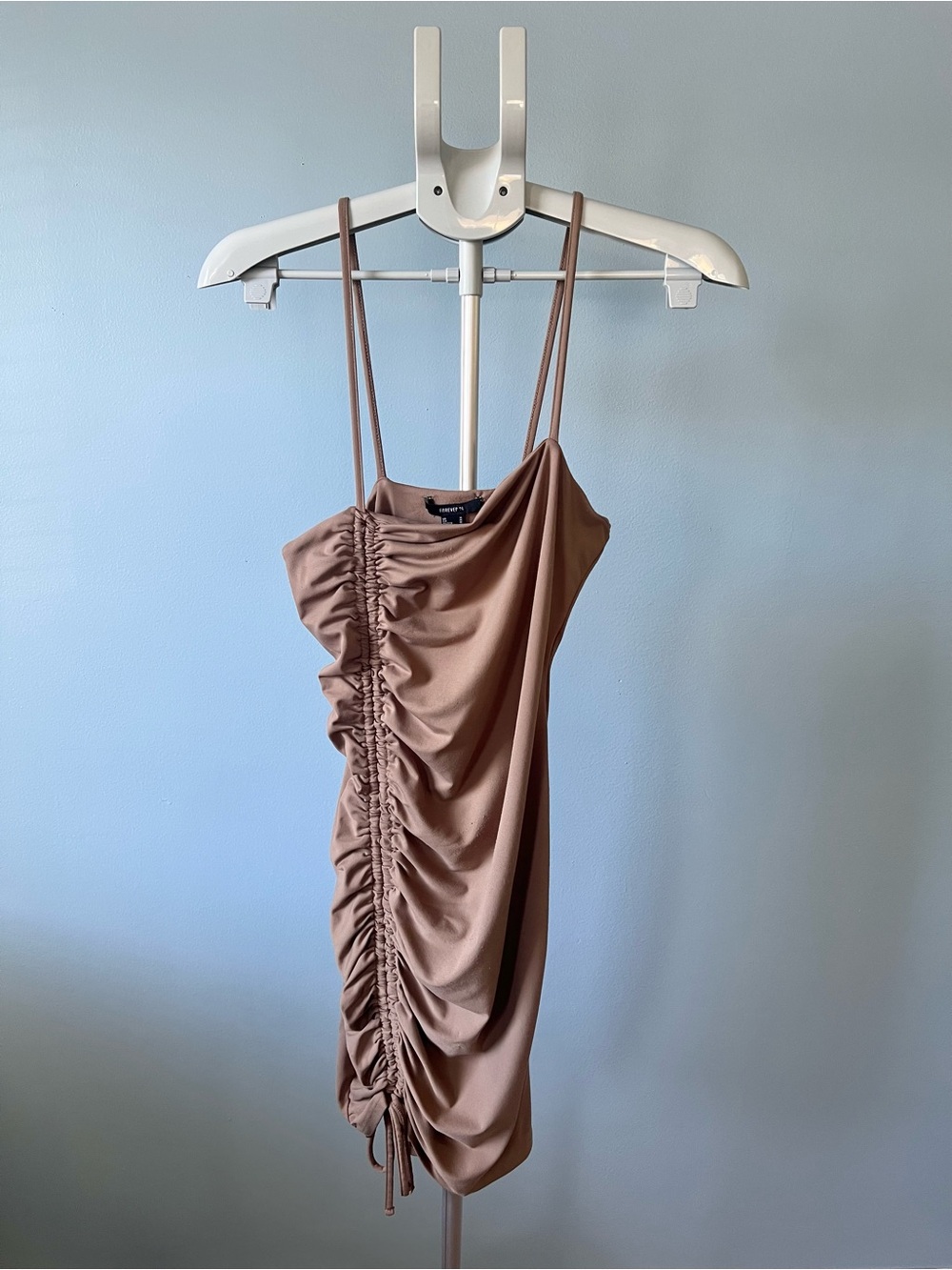 Forever 21 Ruched Spaghetti Strap Dress - Size Medium